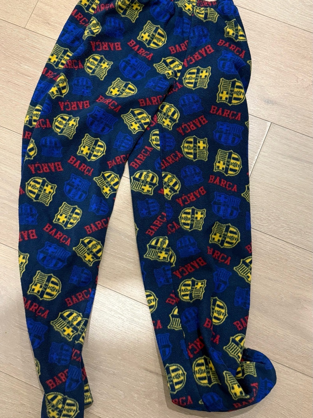 Kids Navy Blue 'Barca' Fleece Pajama Pants